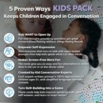 200 Kids Conversation Cards - Help Kids Put Down Tablets and Phones - Get Children to Enjoy Talking and Listening - Great for Car Rides and Family Dinners - A New Way for Kids to Express Themselves - Image 2