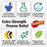 Stopain Pain Relief Roll On Gel 3oz (2 Pack) USA Made, Max Strength Fast Acting with MSM, Glucosamine, Menthol for Arthritis, Lower Back, Knee, Neck, HSA FSA Approved Topical Analgesic Products - Image 5