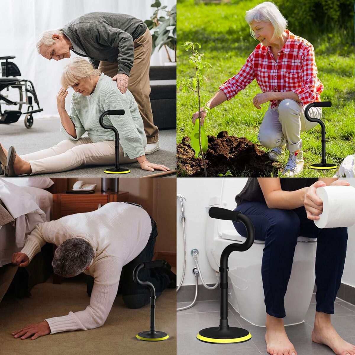 Mobility Aids Tool Device to Help Get up from Floor, Standing Aids & Supports Assist Devices for Seniors, Standing Mobility Aid for Rising Indoors, Garden, Housework Matte Purple (Matte Black) - Image 6