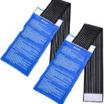 Gel Ice Cold Packs - (2-Piece Set) Soft Reusable Cold/Hot Compress, Provides Alleviate Joint and Muscle Pain. Flexible Therapy from Injuries - Shoulder, Back, Knee, Neck, Ankle & More.