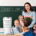 Teacher Appreciation Gifts - Difference Maker 20 oz Stainless Steel Insulated Coffee Tumbler with Lid - Thank You Gifts For Teachers Boss Coworker Employee, Inspirational Tumbler for Women - Image 5