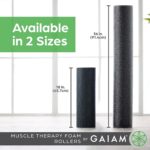 Gaiam Restore Foam Roller for Muscle Massage - Deep Tissue Muscle Massager for Sore Muscles & Stimulation - Total Body Pain Relief, Back, Neck, Foot, Calf, Leg, Arm (18 Inch and 36 Inch) - Image 7