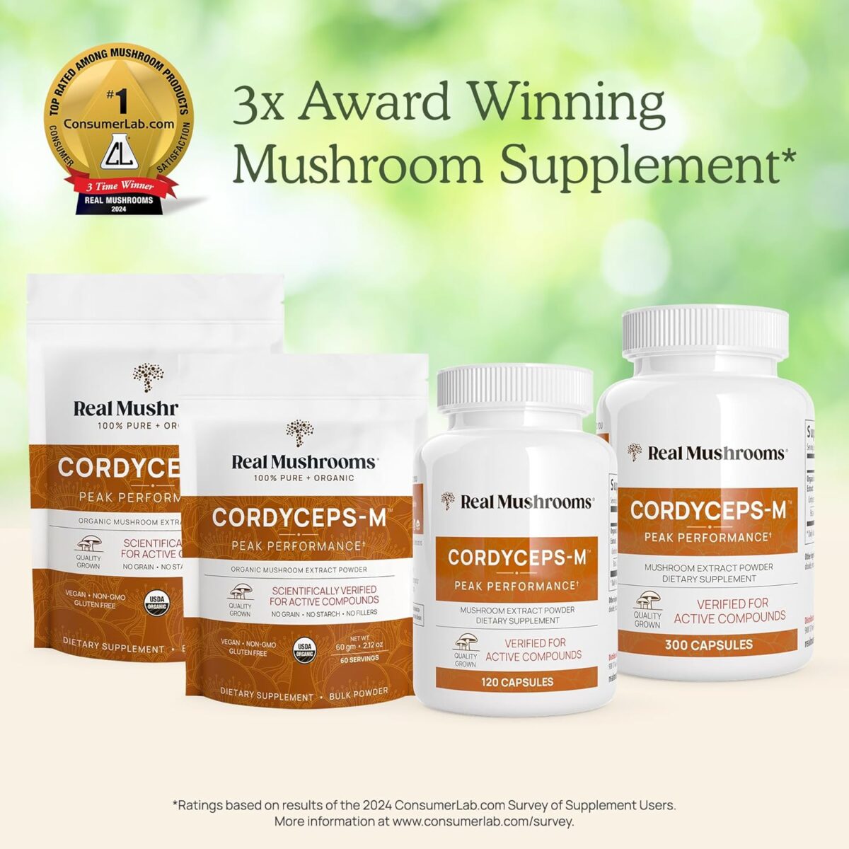Real Mushrooms Cordyceps Capsules - Performance Mushroom Extract Supplement with Organic Militaris for Energy Immune Support Vegan Supplement, Non-GMO, 120 Caps - Image 7