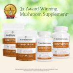 Real Mushrooms Cordyceps Capsules - Performance Mushroom Extract Supplement with Organic Militaris for Energy Immune Support Vegan Supplement, Non-GMO, 120 Caps - Image 7