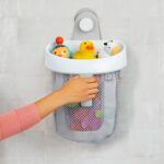Munchkin® Super Scoop™ Hanging Bath Toy Storage with Quick Drying Mesh, Grey - Image 3