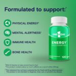 One A Day Energy Daily Essentials Multivitamin, Energy Supplement to Support Mental Alertness and Immune Health with Vitamins A C, D, E, Zinc and Caffeine, 120 Count - Image 3