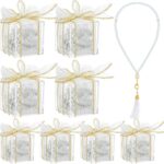 Landical 8 Pcs Islamic Prayer Beads Ramadan Eid Gifts Muslim Party Favors Pearl Prayer Beads Islamic Wedding Gifts for Ramadan Eid Hajj Umrah Wedding Baby Shower
