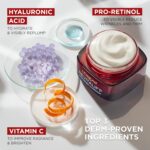 L'Oreal Paris Revitalift Triple Power Anti-Aging Face Moisturizer, Pro Retinol, Hyaluronic Acid & Vitamin C to Reduce Wrinkles, Firm & Brighten Skin, 1.7 Oz - Image 3