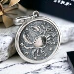 Zodiac Sign Pendant Necklace 925 Sterling Silver Horoscope Medallion Coin Disc Choker Charm Constellation Astrology Jewelry for Men Women - Image 3