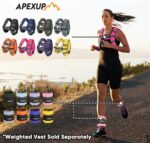 APEXUP 10lbs/Pair Adjustable Ankle Weights for Women and Men, Modularized Leg Weight Straps for Yoga, Walking, Running, Aerobics, Gym - Image 8