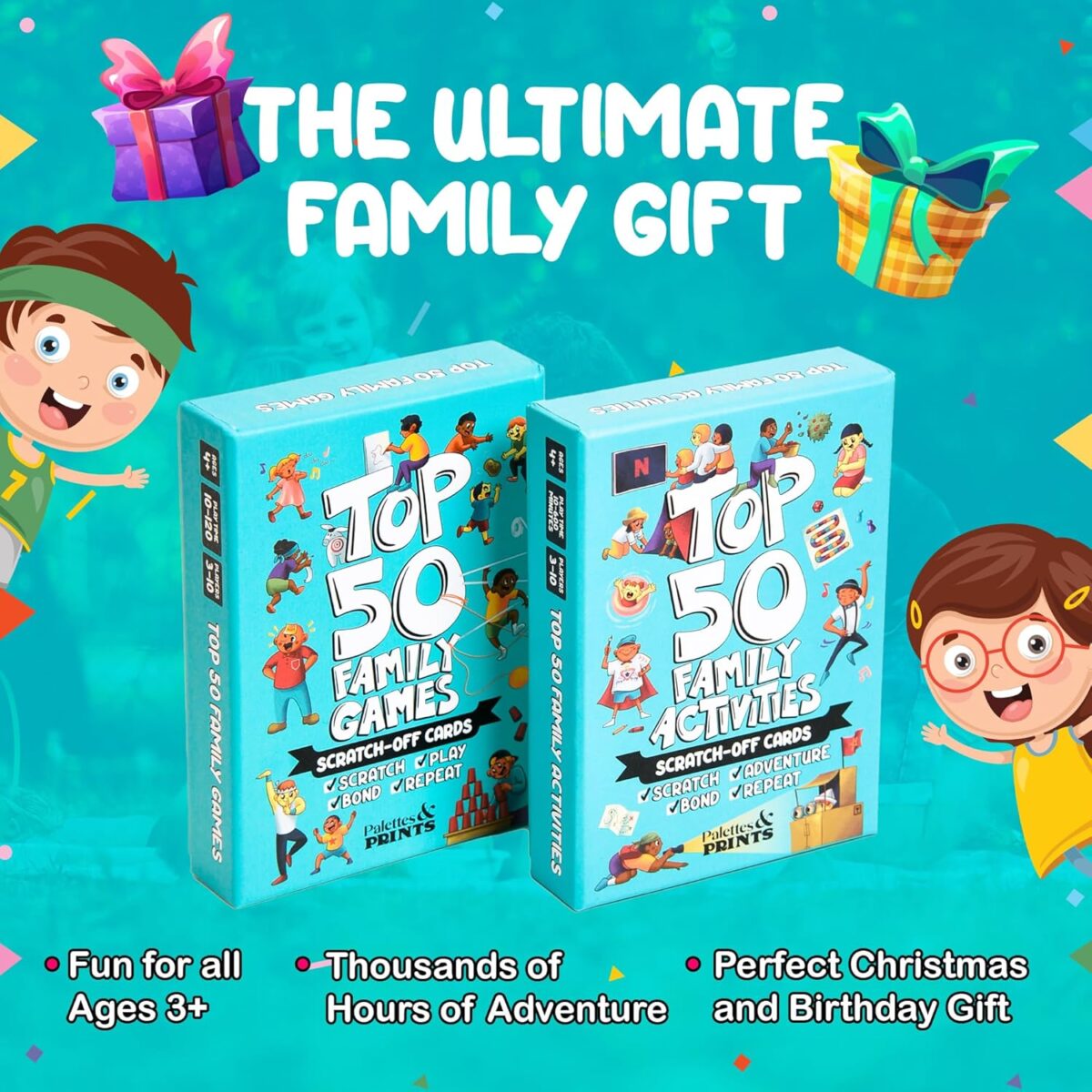 Top 50 Family Activities - 50 Fun Scratch Off Family Adventures and Family Games for Deep Bonding - Fun for Kids and Adults - Gifts for Family - Perfect for Family Fun Time & Family Night - Image 7