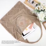 hatisan Crochet Bags for Women - Summer Beach Tote, Aesthetic Hippie Knit Bag - Image 6