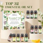 Essential Oils Set, Aromatherapy Essential Oil Kit for Diffuser, Humidifier, Massage, Skin Care (32 x 5ml) - Eucalyptus, Lavender, Tea Tree, Peppermint, Lemongrass, Frankincense, Cinnamon, Sandalwood - Image 7