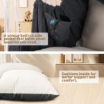 Chihee Hammock Chair Hanging Chair with Foot Rest 2 Cushions Max 500lbs Robust Metal Spreader Bar Collapsible Easy Storage Soft Cotton Swing Chair Strong Strap Iron Carabiner Side Pocket Included - Image 4