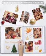 Popotop Photo Album Self Adhesive Scrapbook Album for 4x6 5x7 8x10 Pictures DIY Photo Book with Plastic Refills Sleeves Page,Birthday Gifts for Women Mom,Wedding Baby Family Travel - Image 5