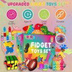 120 Pcs Fidget Toys Pack, Pop Sensory Party Favors Set Gifts for Kids Adults Boy Girl Stocking Stuffers Autistic Bulk Goodie Bag Filler Treasure Box Classroom Prizes School - Image 6