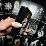 CRAFTERIAN Tarot Card Deck Black Fatality. 78 Cards with Guidebook. Black Foil Cards Edges. Unique Tarot Cards. - Image 2