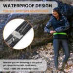 Slim Running Belt for Women and Men, Waterproof Phone Holder for Running, Reflective 2-Pocket Waist Pack for Storing Runner’s Essentials Safely, Runner’s Fanny Pack, Money Belt Fits Most Phones - Image 7