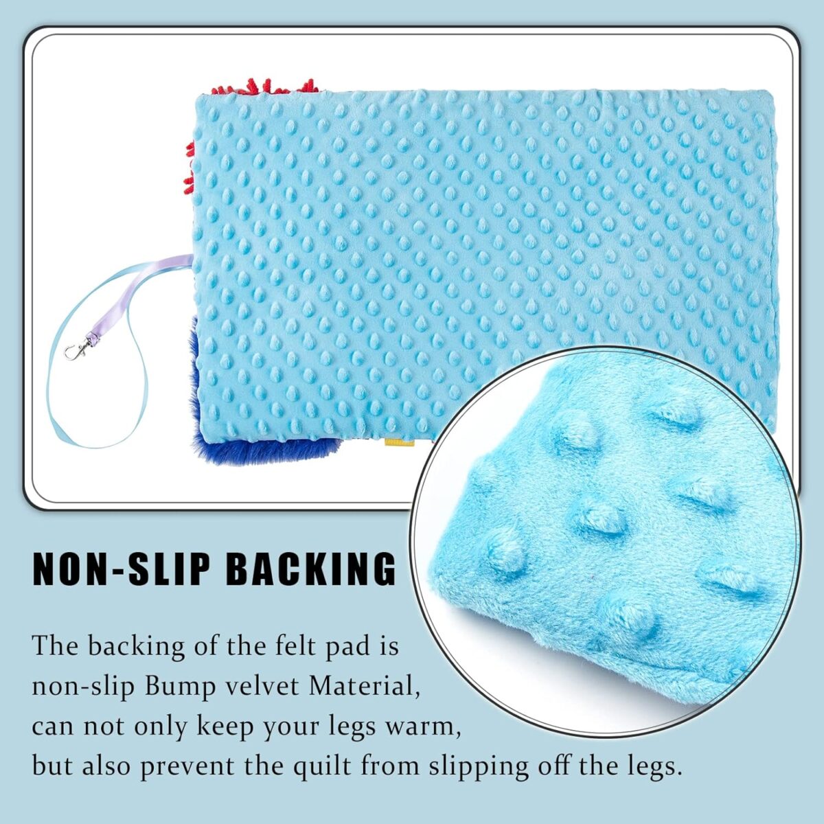 Fidget Blanket for Elderly, Dementia Alzheimers Products, Sensory Blanket Memory Loss Fidget Toys, Autistic Activities Pad, Anxiety Relief Improves Mental Stimulation - Image 4