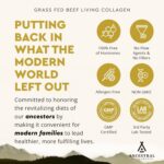 Ancestral Supplements Grass Fed Beef Living Collagen Nutritional Powder Supplement, 3000mg, Promotes Healthier, Younger Looking Skin, Hair, Nails and Joints, Type II, 180 Capsules - Image 5