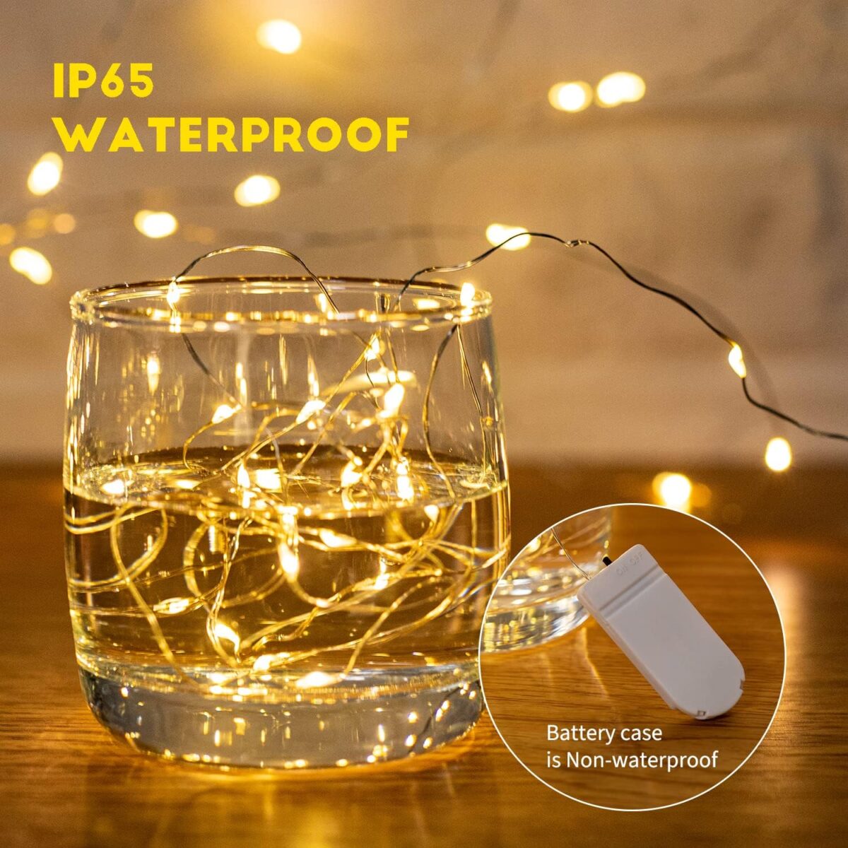 Brightown 24 Pack Fairy Lights Battery Operated String Lights - 7 ft 20 LED Mini String Lights Waterproof Silver Wire Firefly Lights for Vases Mason Jars DIY Crafts Plants Table Centerpieces Wedding - Image 2
