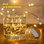Brightown 24 Pack Fairy Lights Battery Operated String Lights - 7 ft 20 LED Mini String Lights Waterproof Silver Wire Firefly Lights for Vases Mason Jars DIY Crafts Plants Table Centerpieces Wedding - Image 2