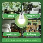 Grow Light Bulbs, Briignite LED Grow Light Bulb A19 Bulb, Full Spectrum Grow Light Bulb, Plant Light Bulbs E26 Base, 11W Grow Bulb 100W Equivalent, Grow Light for Indoor Plants, Seed Starting, 2Pack - Image 6