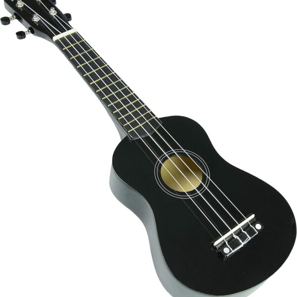 Martin Smith UK-222-BK Soprano Ukulele, Black