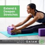 Gaiam Yoga Block - Supportive Latex-Free Eva Foam - Soft Non-Slip Surface with Beveled Edges for Yoga, Pilates, Meditation - Yoga Accessories for Stability, Balance, Deepen Stretches - Image 6