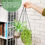 Maxcheck 4 Pcs Self Watering Hanging Planters Indoor 6.5'' 4.5'' Hanging Flower Pots Baskets Outdoor Self Watering Hanging Plant with 3hooks Drainage Holes for Home(Gray) - Image 3