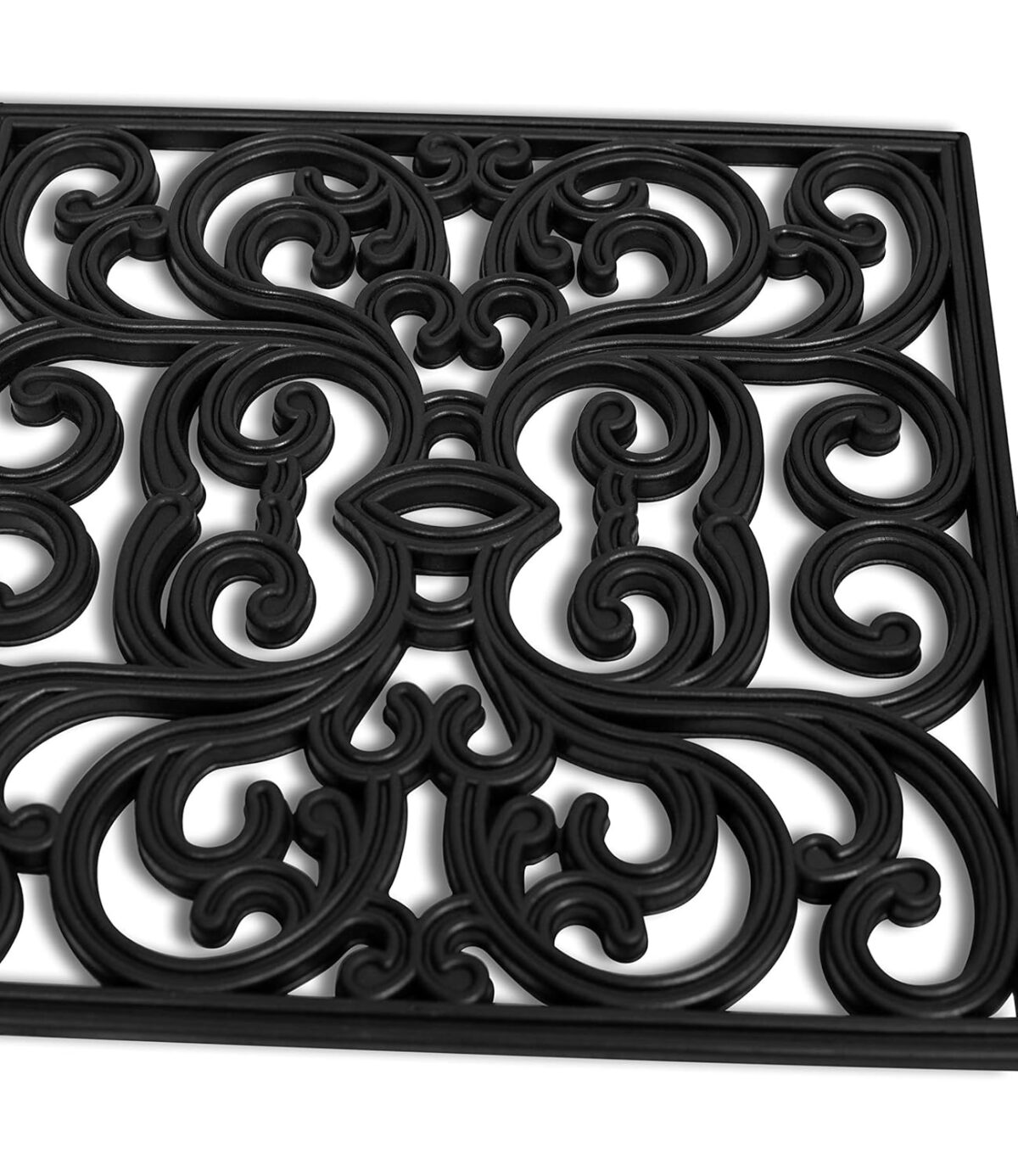 BIRDROCK HOME Rubber Stepping Stones - Set of 3 Decorative Pavers for Garden Path, Patio, Lawn, Yard, and Backyard Landscaping - Easy Install Outdoor Walkway Pathway, Ground Tiles - Black -15x15 - Image 4