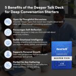 BestSelf Icebreaker Deeper Talk Deck - Conversation Starter Card Pack to Deepen Friendships with 170 Prompts to Create Real Conversations for Friends, Coworkers, Family, Dates - Image 2
