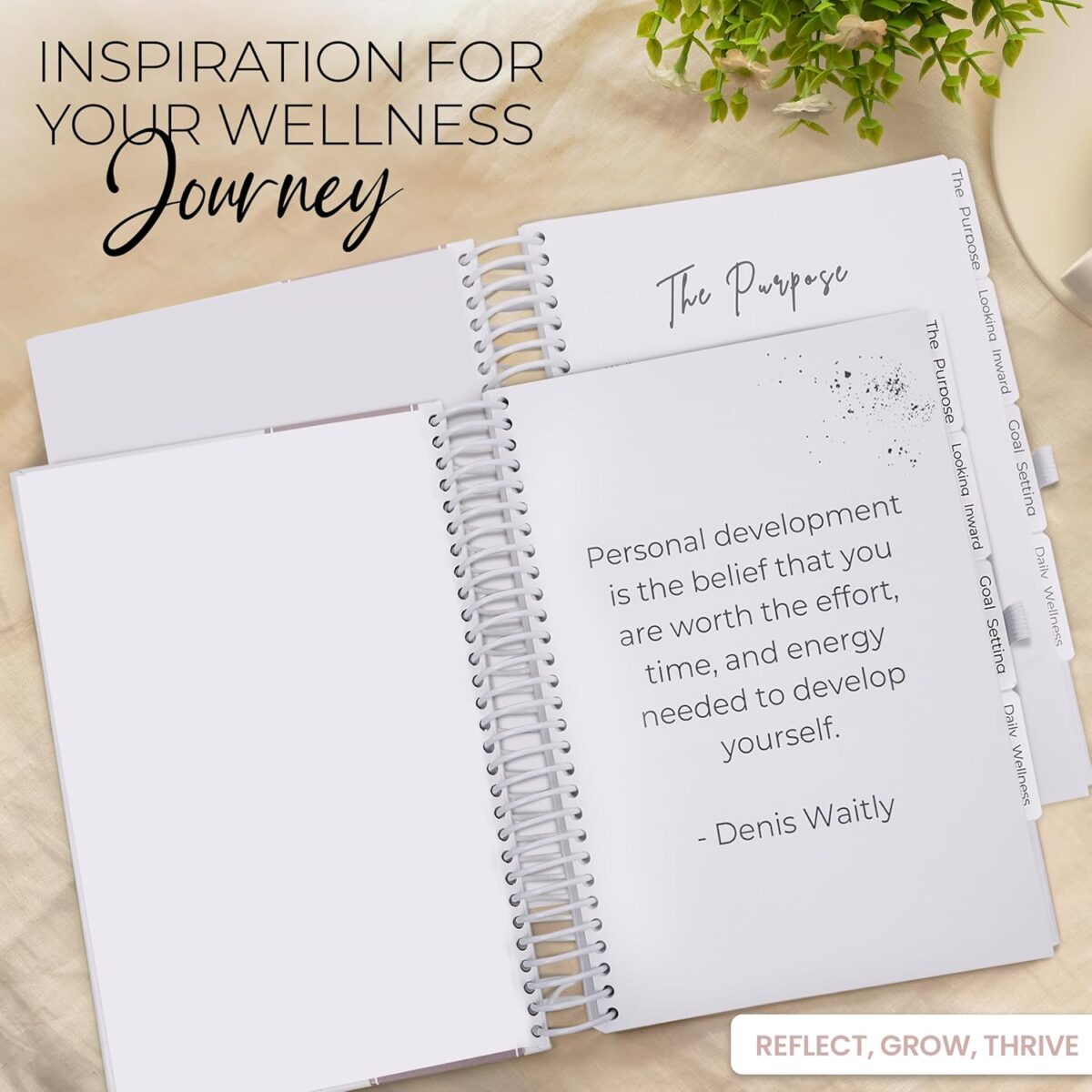 Wellness Journal – Daily Self Care Lifestyle Planner to Support Physical, Mental, & Emotional Health – Guided Prompts Self Love Diary to Practice Gratitude, Reflection, and Goals - Image 7