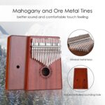 GECKO Kalimba 17 Keys Thumb Piano with Waterproof Protective Box, Tune Hammer and Study Instruction, Portable Mbira Sanza Finger Piano, Meditation Sound, Gift for Kids Adult Beginners Professional - Image 3