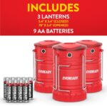 Eveready LED Camping Lantern 360 PRO (3-Pack), Super Bright Tent Lights, Rugged Water Resistant LED Lanterns, 100 Hour Run-time (Batteries Included) - Image 7