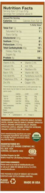 Food For Life Ezekiel 4:9 Organic Sprouted Whole Grain Cereal, Original, 16-Ounce Boxes (Pack of 6) - Image 4
