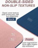 BEAUTYOVO Yoga Mat with Strap, 1/3 Inch Extra Thick Yoga Mat Double-sided Non Slip, Professional TPE Yoga Mats for Women Men, Workout Mat for Yoga, Pilates and Floor Exercises - Image 2