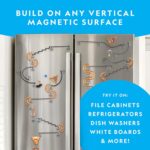 NATIONAL GEOGRAPHIC Magnetic Marble Run - 75-Piece STEM Building Set for Kids & Adults with Magnetic Track & Trick Pieces & Marbles for Building A Marble Maze, STEM Project (Amazon Exclusive) - Image 3