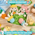 MAGIMUSE Crochet Kit for Beginners, Crochet Starter Kits for Adults Amigurumi Craft Knitting Crochet Animals Kits w Step-by-Step Video Tutorials, Easter Bunny/Chick/Eggs(40%+ Yarn) - Image 6