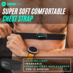 Powr Labs Bluetooth and ANT+ Heart Rate Monitor Chest Strap - Compatible with Polar, Garmin, Peloton, Wahoo - Image 5