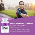 Vimergy Magnesium Glycinate – Stress Support – Chelated to Avoid Tummy Upset*– Promotes Heart Health & Energy*– Kosher, Vegan Gluten-Free – 180 Caps - Image 2