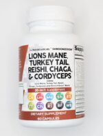 Clean Nutraceuticals Lions Mane 20in1 Mushroom Supplement with Turkey Tail Reishi Cordyceps Chaga Maitake Meshima Poria Cocos Shiitake Oyster Porcini Enoki - Pack - Image 5
