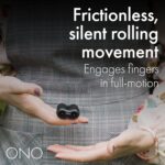 ONO Roller - Handheld Fidget Toy for Adults | Help Relieve Stress, Anxiety, Tension | Promotes Focus, Clarity | Compact, Portable Design (Junior Size/ABS Plastic, Black) - Image 4