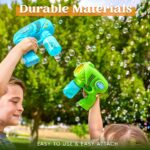 JOYIN 2 Kids Bubble Gun with 2 Bottles Refill Solution, Bubble Machine Gun for Toddlers 1-3 Kids 4-8, Party Favors, Summer Toy, Outdoors, Easter, Birthday Gift - Image 7