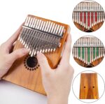 Kalimba Thumb Piano 17 Keys, Portable Mbira Finger Piano Gifts for Kids and Adults Beginners Wood - Image 6