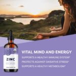 Vimergy Liquid Zinc – Fast-Absorbing Immune Support* – Promotes Healthy Bones & Skin – USDA Certified Organic, Vegan, Non-GMO – 57 Servings (115 mL) - Image 2