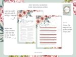 High School 4 Year Plan | Freshman-Senior | Courses | Curriculum | Track Credits | College Guidance | 8.5x11 | Eight Designs (Wild Rose) - Image 2
