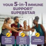 Viva Naturals Elderberry with Vitamin C and Zinc for Adults - 5 in 1 Sambucus Black Elderberry Capsules with Vitamin D3 5000 IU Immunity Supplement, Sambucus Elderberry Immune Support Supplement - Image 6
