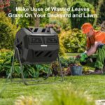 Compost Tumbler Bin Composter Dual Chamber 43 Gallon (Bundled with Pearson's Gardening Gloves) - Image 5