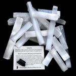 DANCING BEAR 2 Pound Selenite Small Sticks- Wands Premium Hand-Sorted Plus Include a Piece of Black Tourmaline Crystal and Educational ID Cards, Bulk, Reiki, Chakra, Good Luck & Protection - Image 5